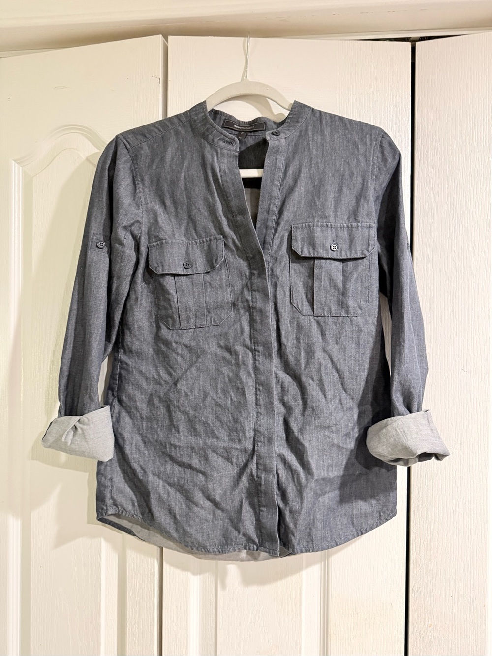 BCBGMaxAzria Women's Chambray Button-Down Shirt